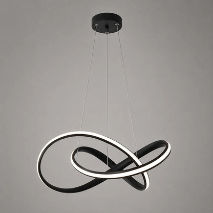 Modern Twisted Integrated LED Pendant Ceiling Light