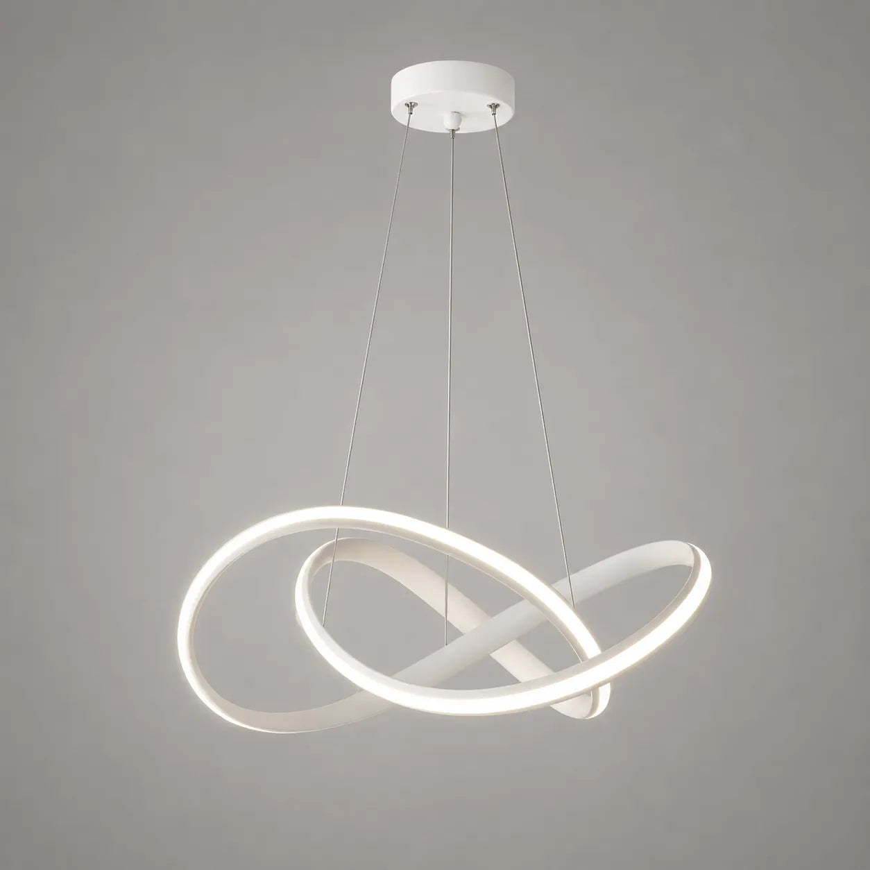 Modern Twisted Integrated LED Pendant Ceiling Light