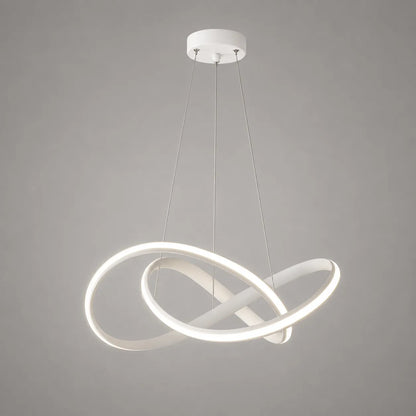 Modern Twisted Integrated LED Pendant Ceiling Light
