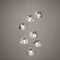 Kaia Modern Crystal Waterfall Cluster Pendant Light