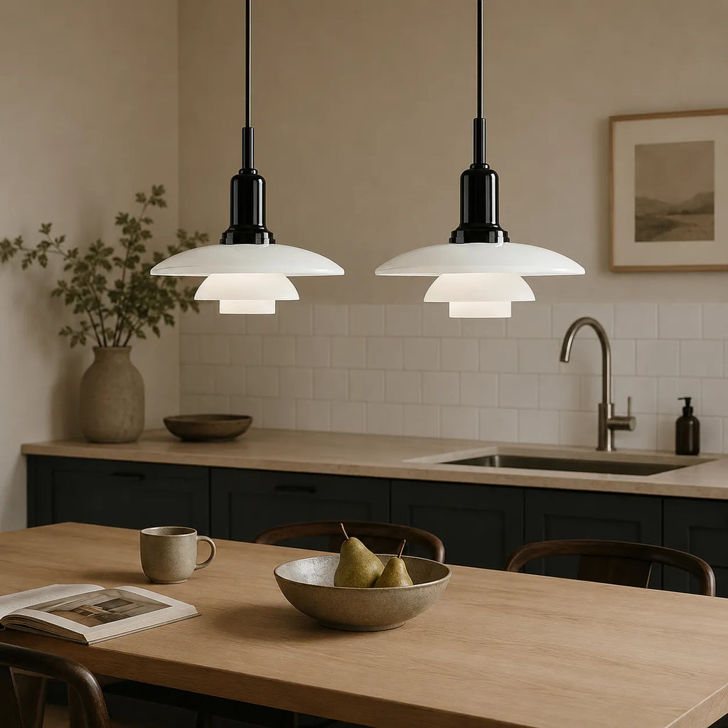 Isolde Scandinavian Multi-Light Layered Linear Pendant Light