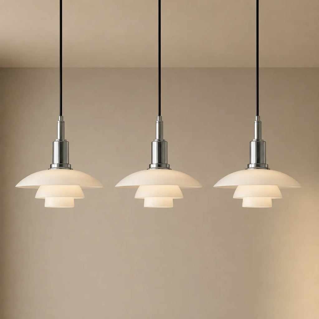 Isolde Scandinavian Multi-Light Layered Linear Pendant Light