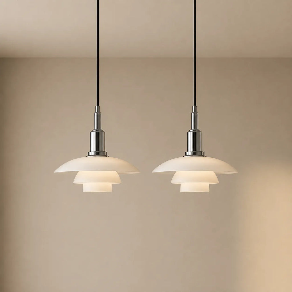 Isolde Scandinavian Multi-Light Layered Linear Pendant Light