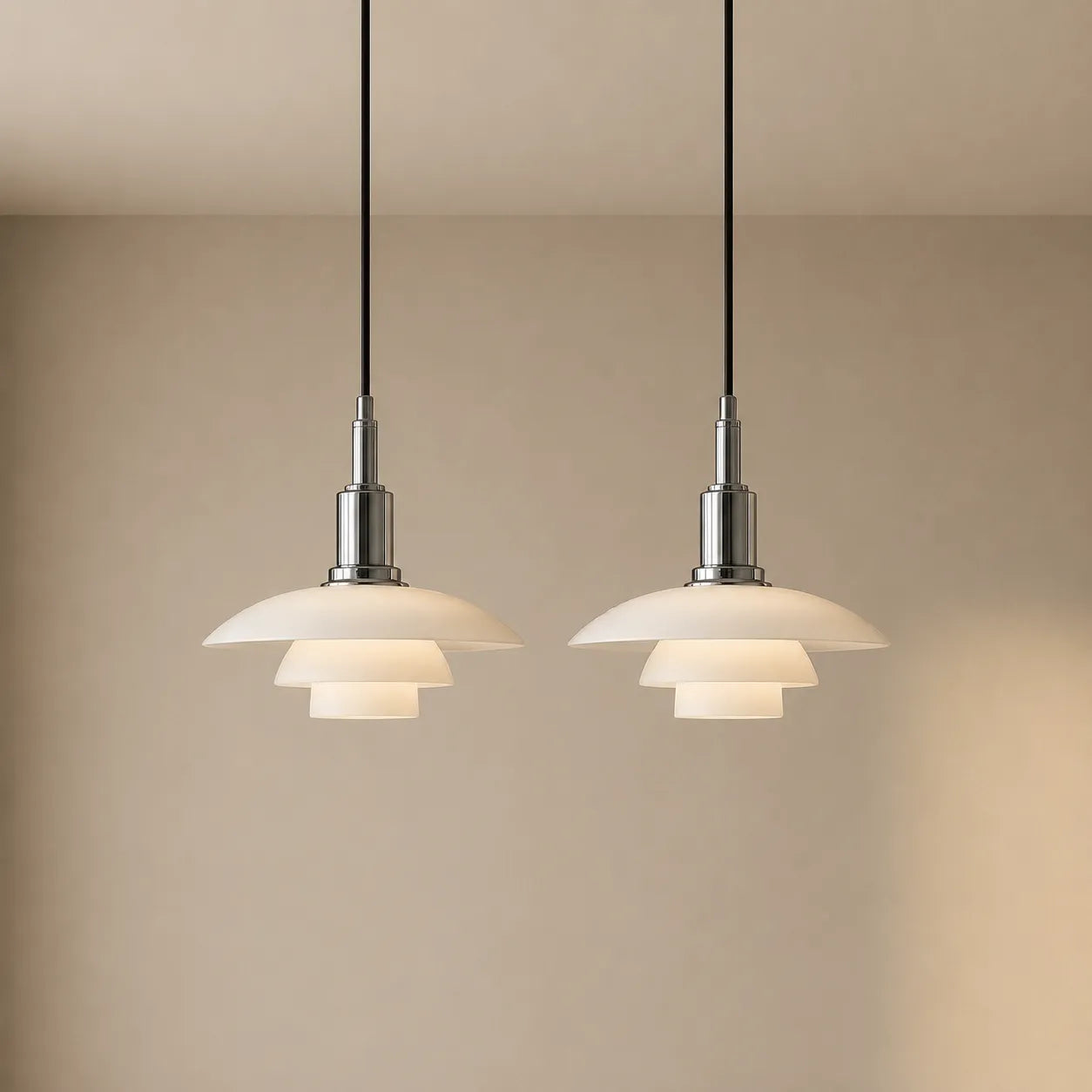 Isolde Layered Multi-Head Danish Pendant