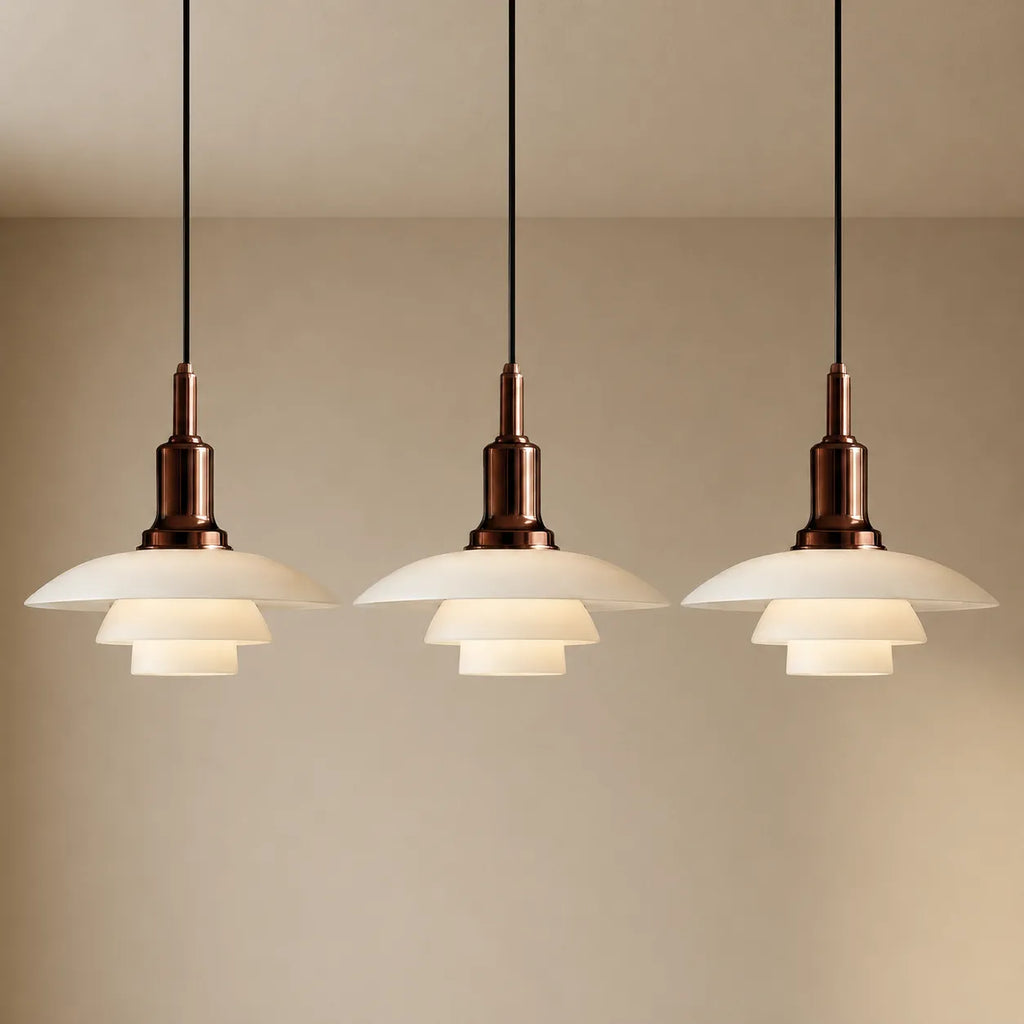 Isolde Scandinavian Multi-Light Layered Linear Pendant Light