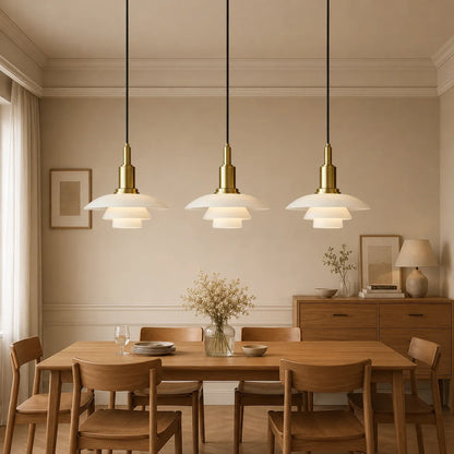 Isolde Layered Multi-Head Danish Pendant