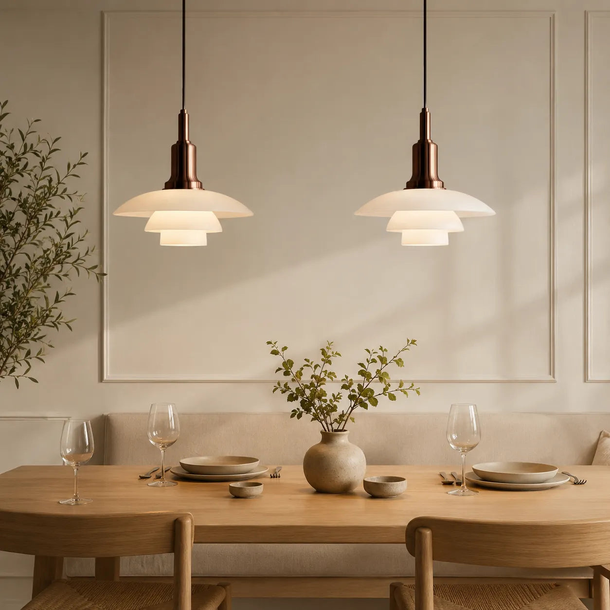 Isolde Layered Multi-Head Danish Pendant