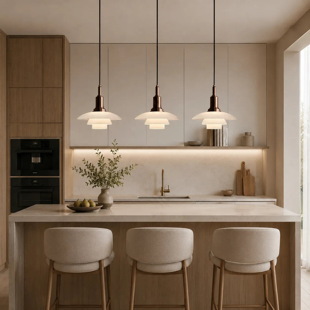 Isolde Scandinavian Multi-Light Layered Linear Pendant Light