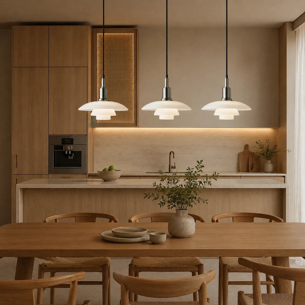 Isolde Scandinavian Multi-Light Layered Linear Pendant Light