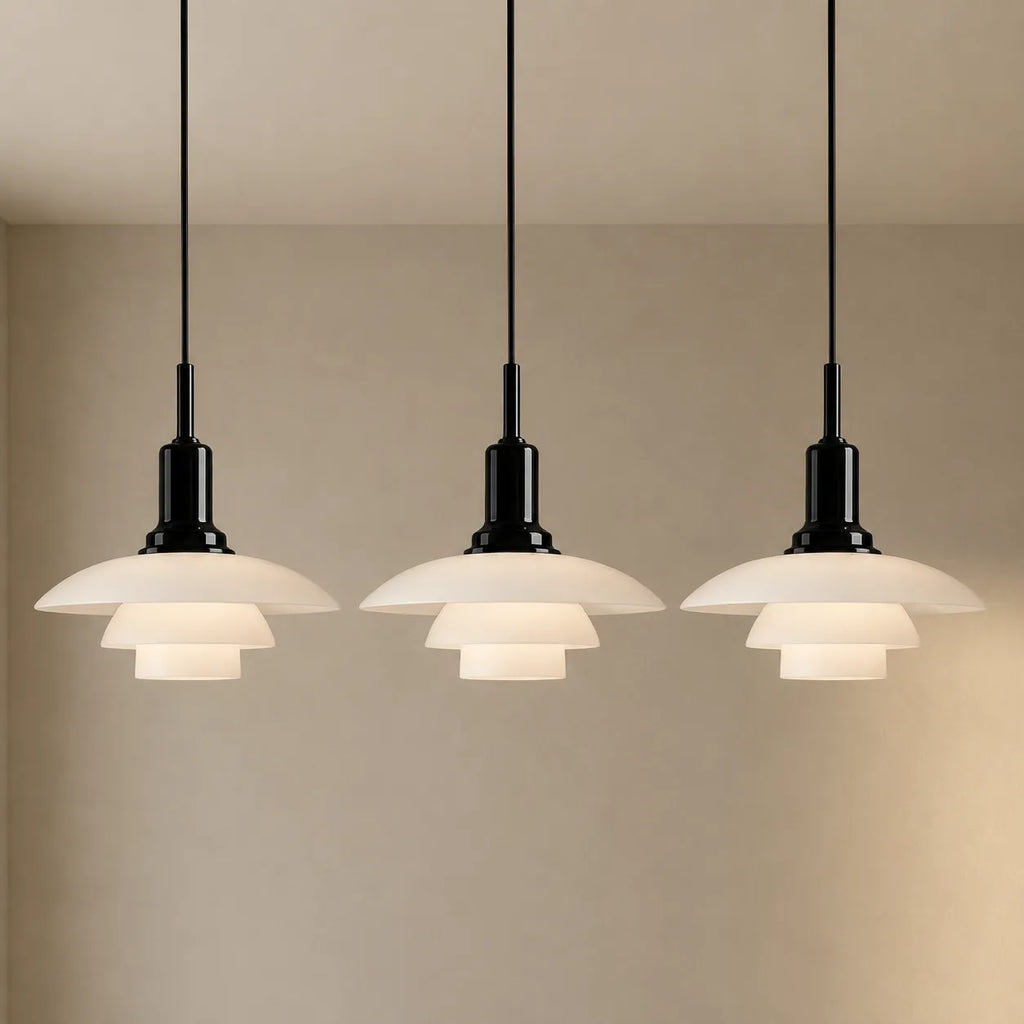 Isolde Scandinavian Multi-Light Layered Linear Pendant Light