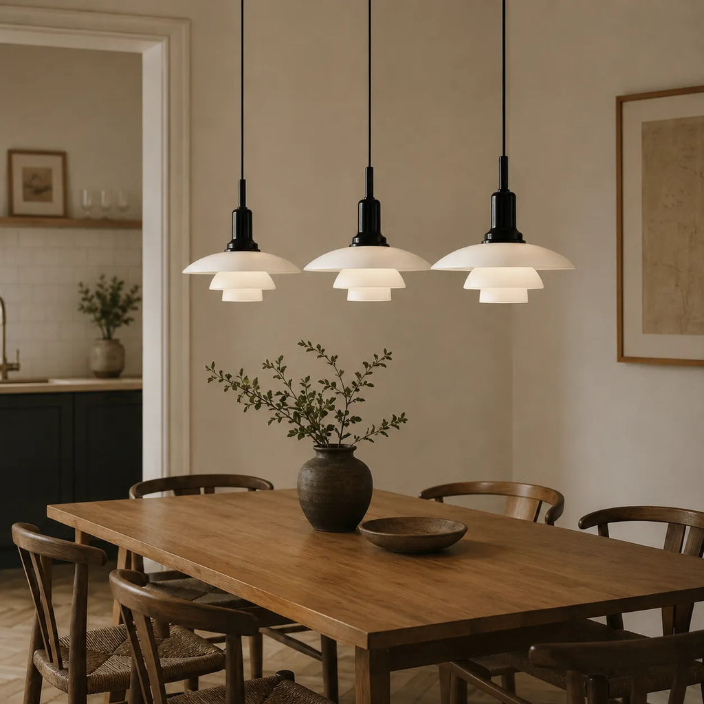 Isolde Scandinavian Multi-Light Layered Linear Pendant Light