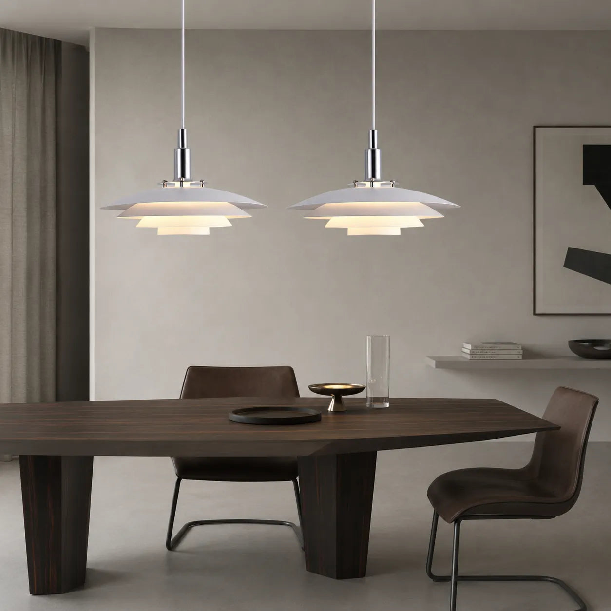 Kora Nordic Multi-Layer Metal Pendant Light
