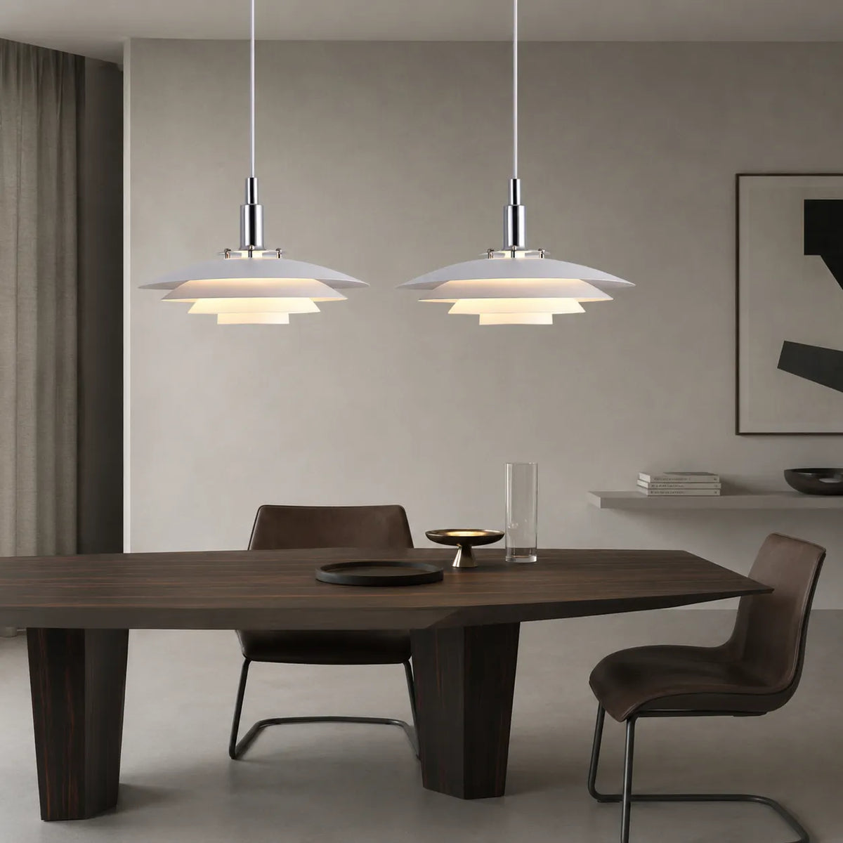 Kora Nordic Layered Iron Pendant Light