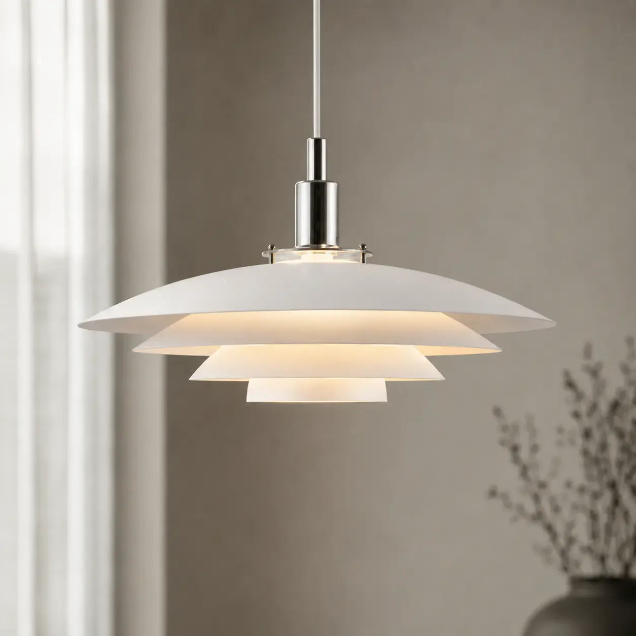 Kora Nordic Multi-Layer Metal Pendant Light