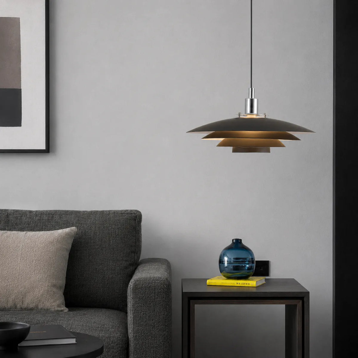 Kora Nordic Layered Iron Pendant Light