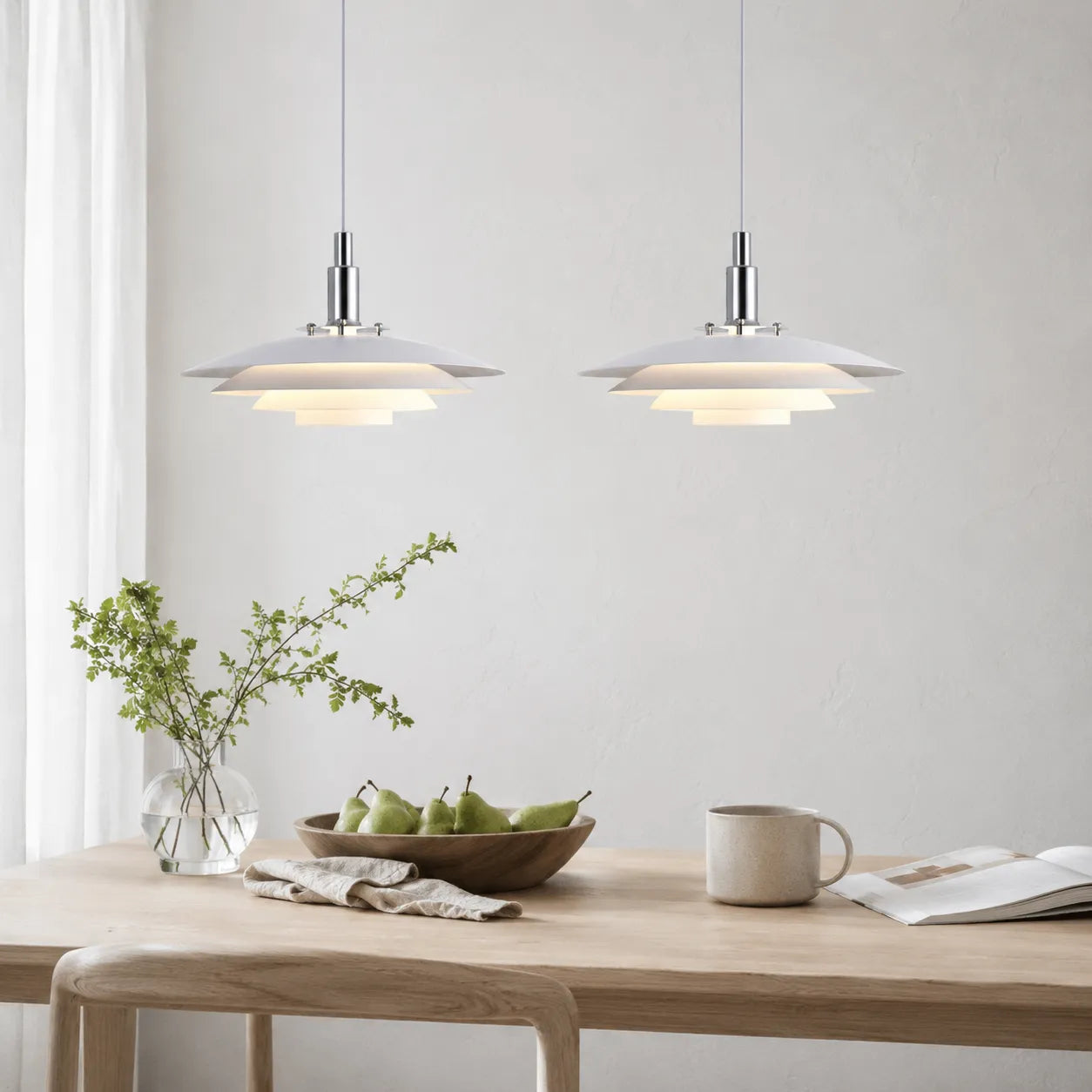 Kora Nordic Multi-Layer Metal Pendant Light