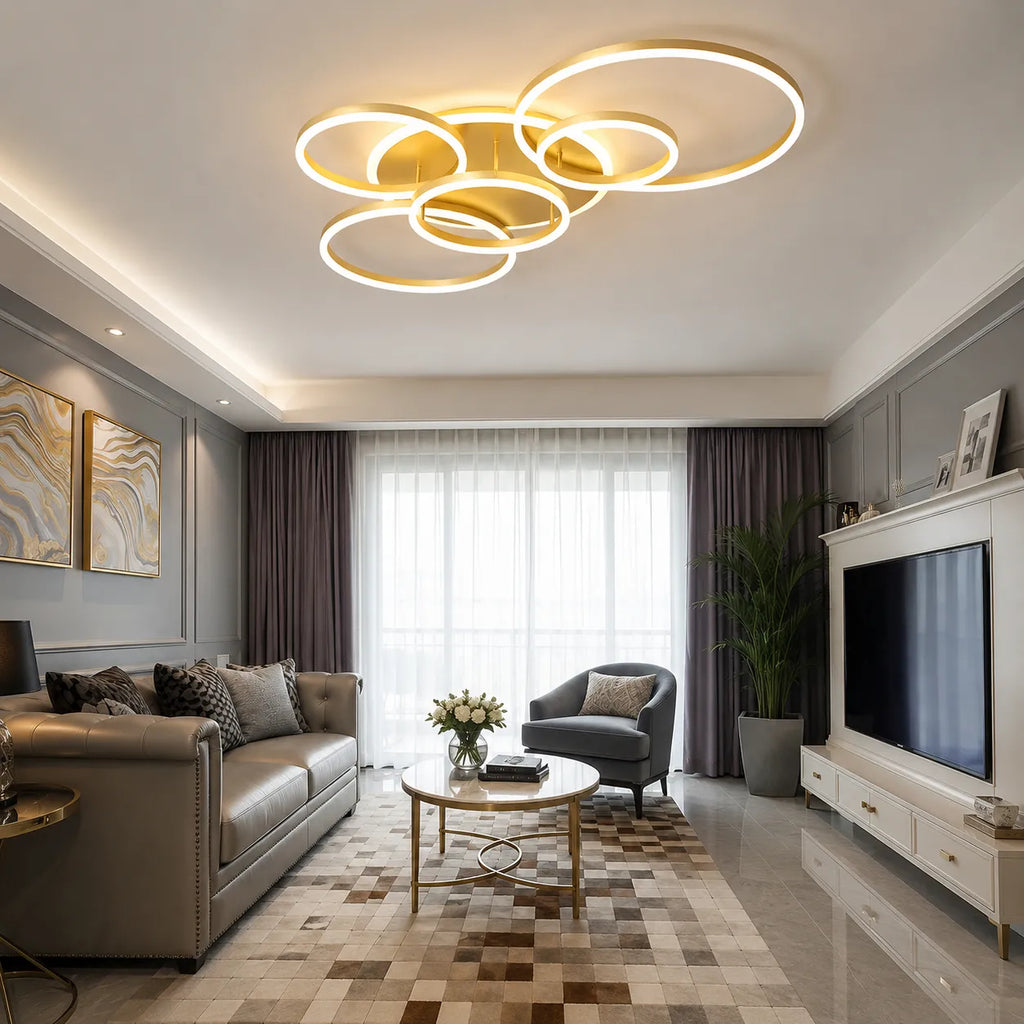 Soren Modern Multi-Ring LED Ceiling Light