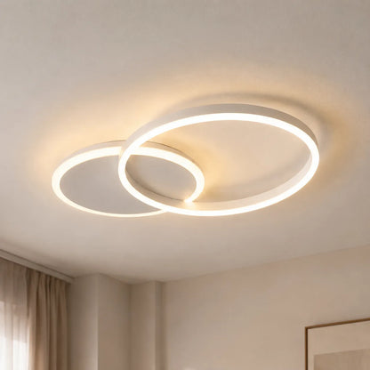 Multi-Ring Ceiling Light with Architectural Glow