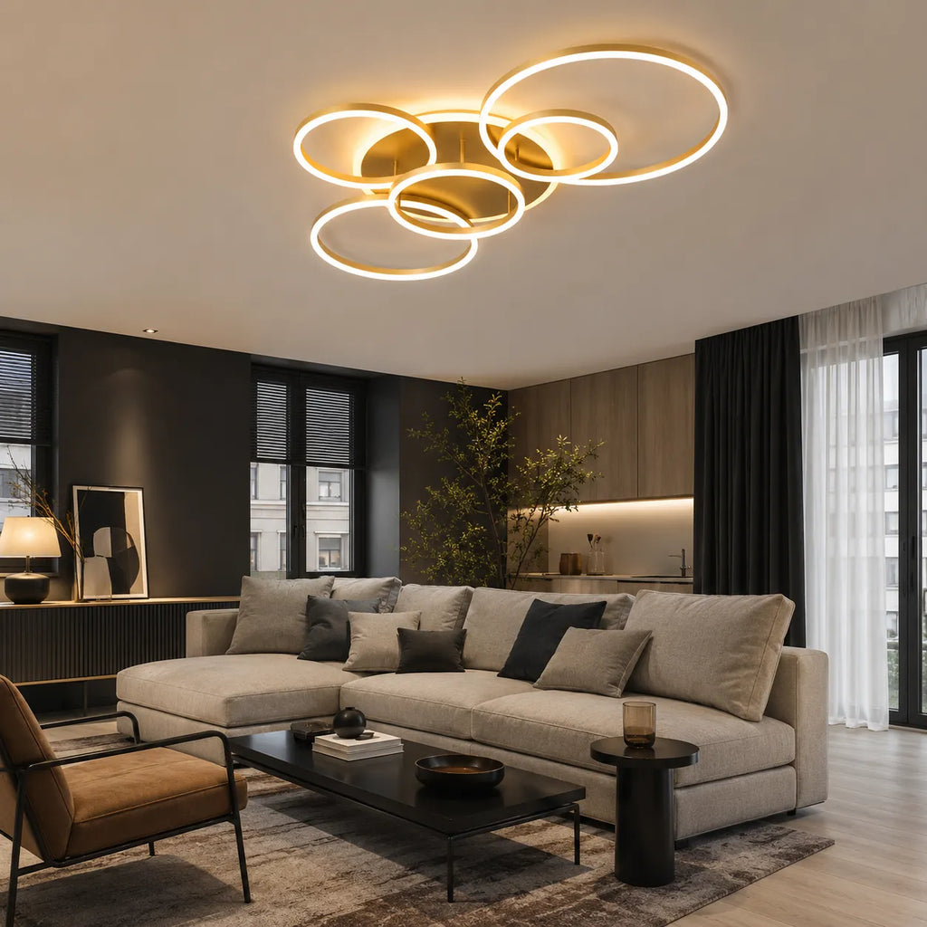 Soren Modern Multi-Ring LED Ceiling Light