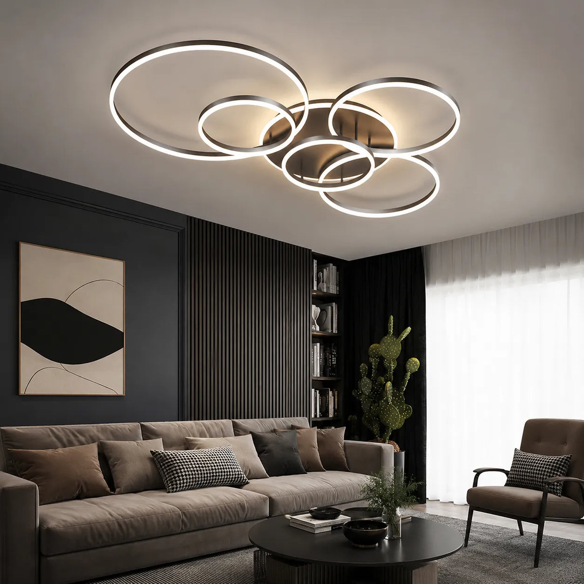 Soren Modern Multi-Ring LED Ceiling Light