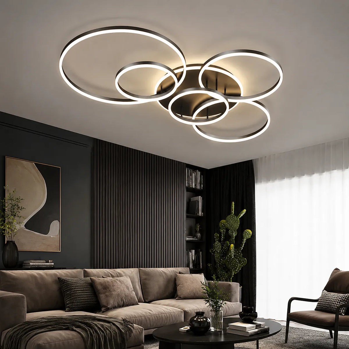 Soren Modern Multi-Ring LED Ceiling Light