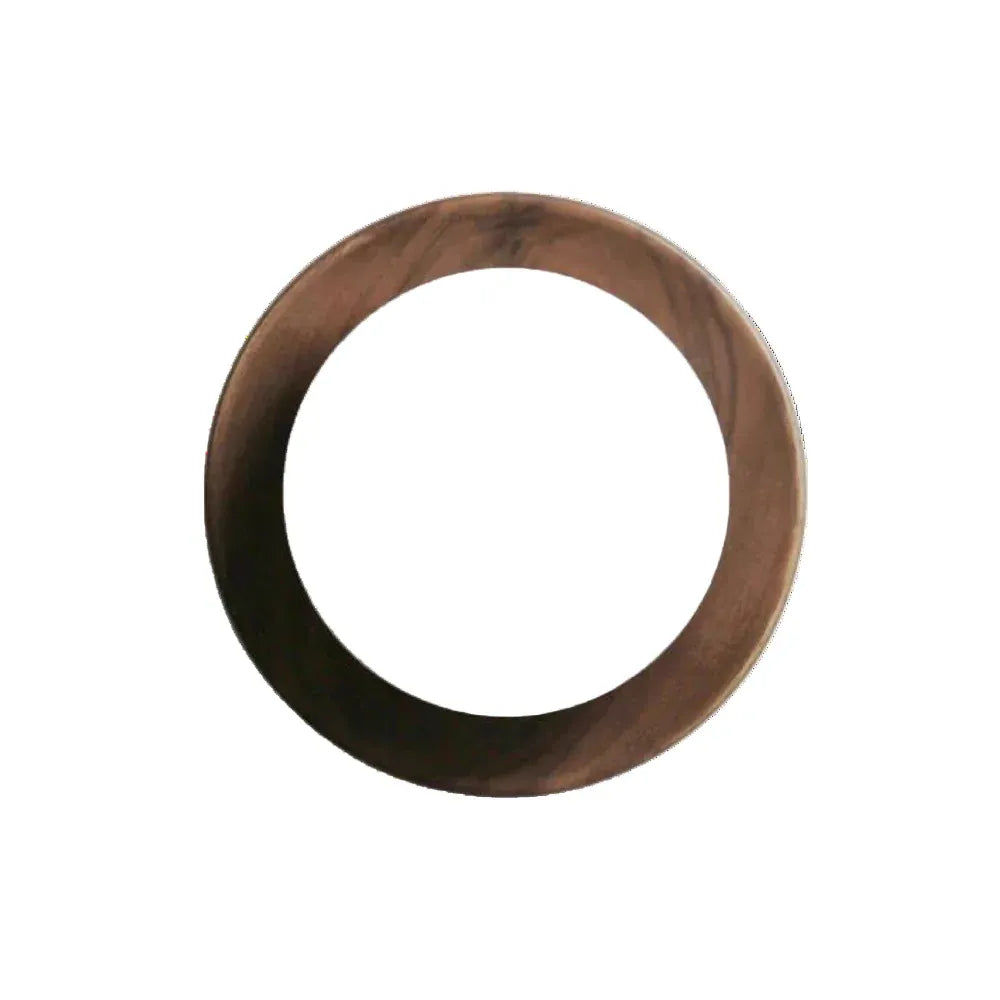 Jade Minimalist Natural Wood & Brass LED Wall Light