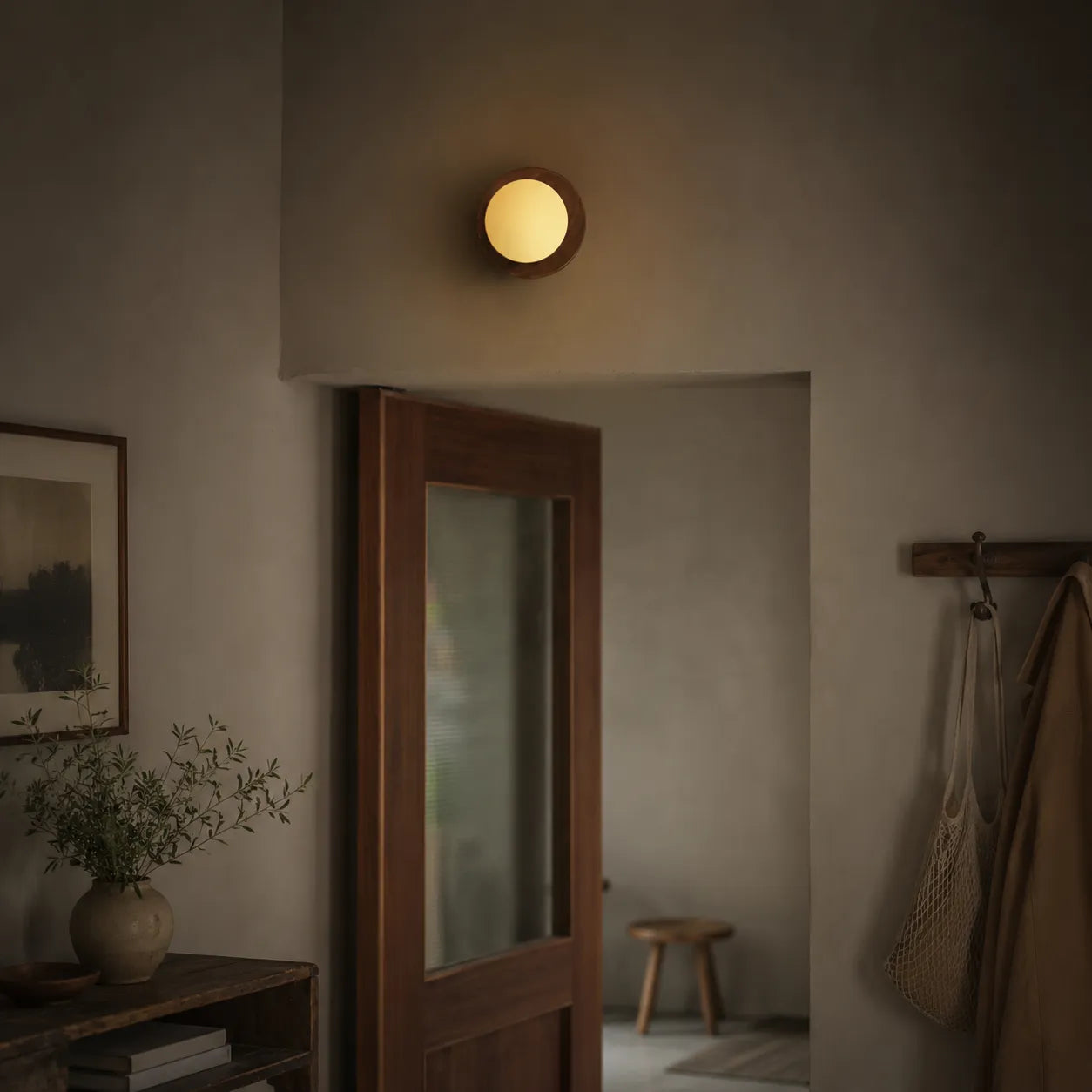 Jade Natural Wood LED Wall Light