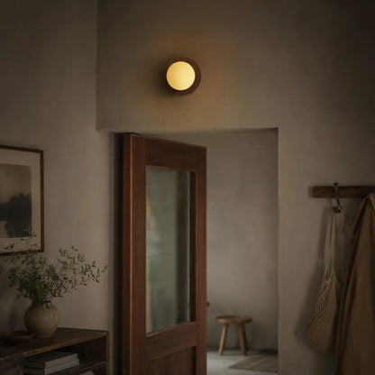 Jade Natural Wood LED Wall Light