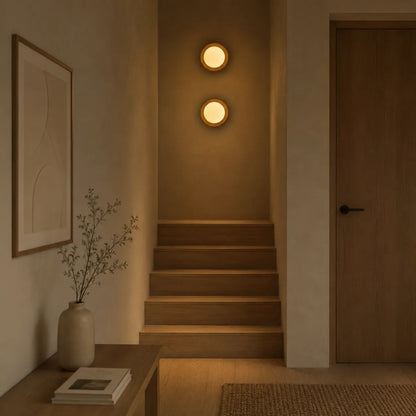 Jade Natural Wood LED Wall Light
