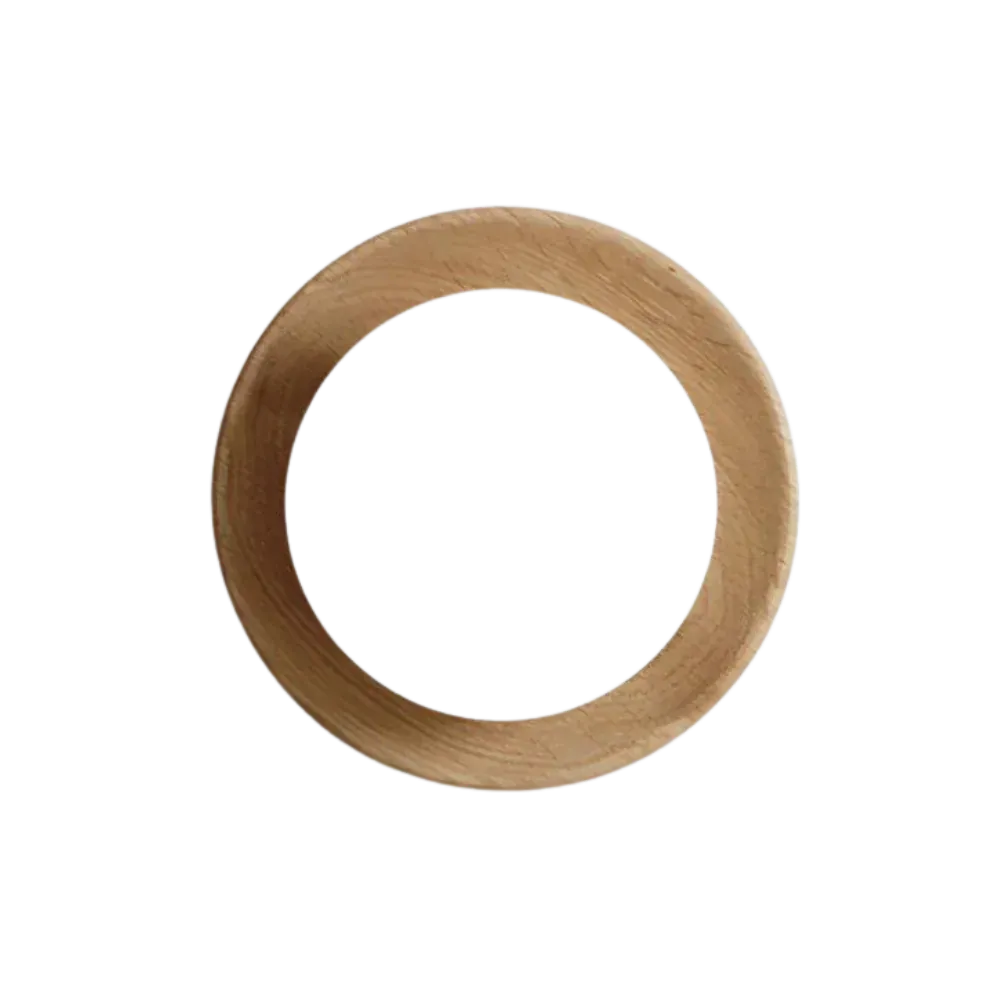 Jade Minimalist Natural Wood & Brass LED Wall Light