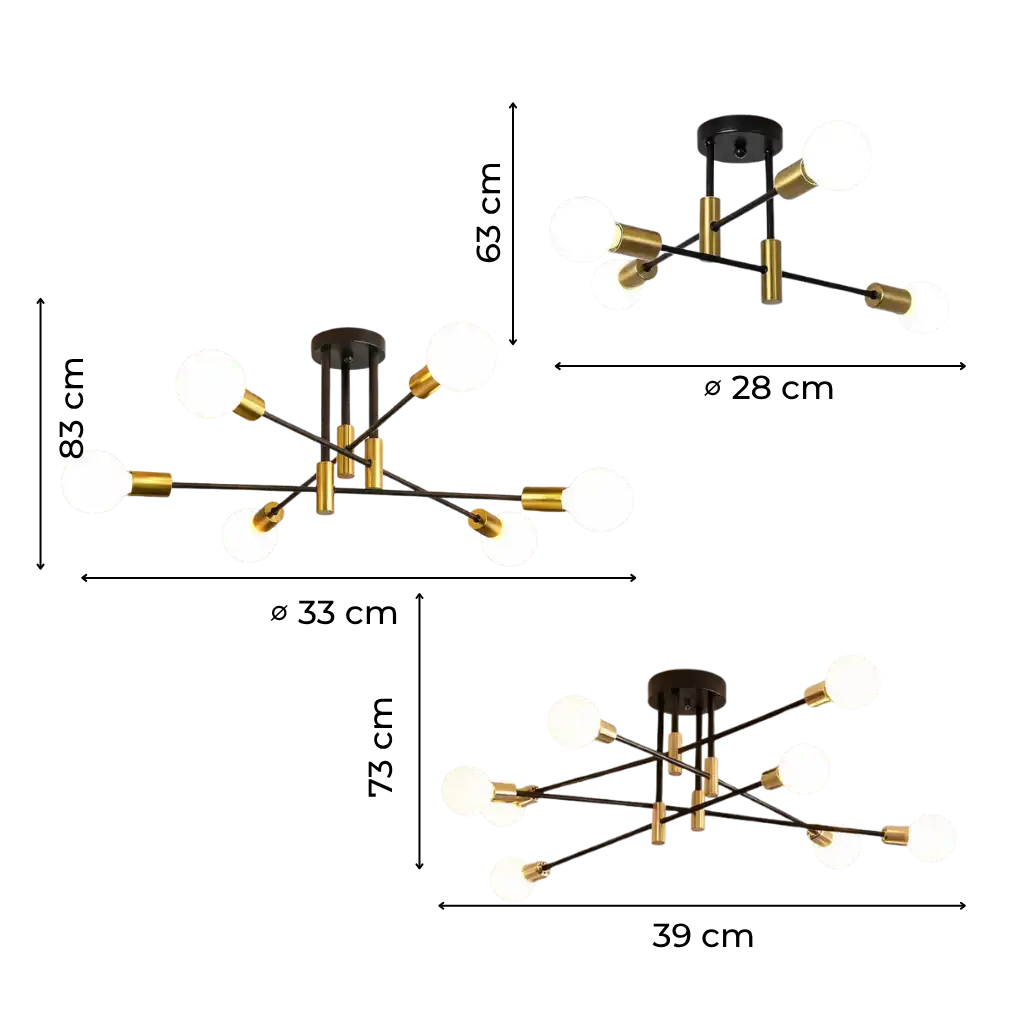 Neuron Contemporary Ceiling Light Fixture