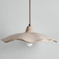 Elina Nordic Sculpted Cement Flower Pendant Light