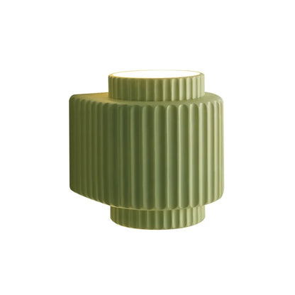 Nordic Cream Ribbed Cylinder Layer Wall Sconce