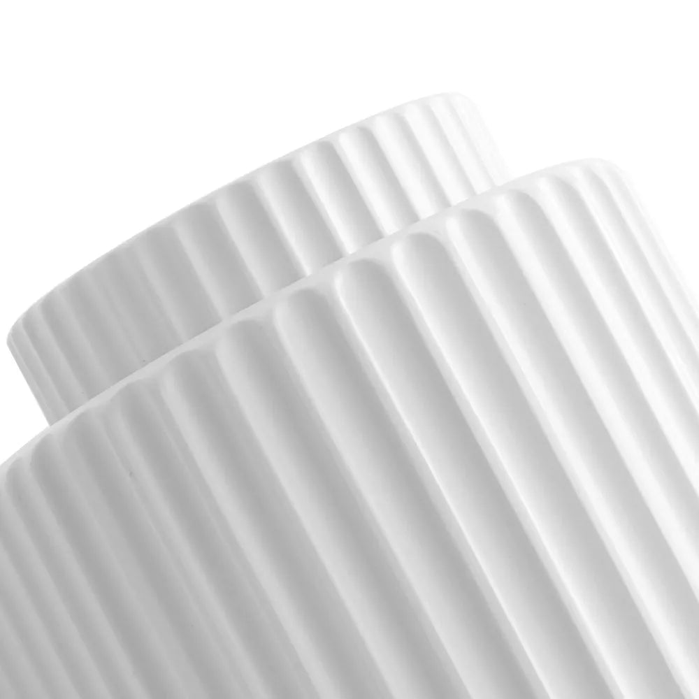 Wren Nordic Ribbed Resin Cylinder Wall Light