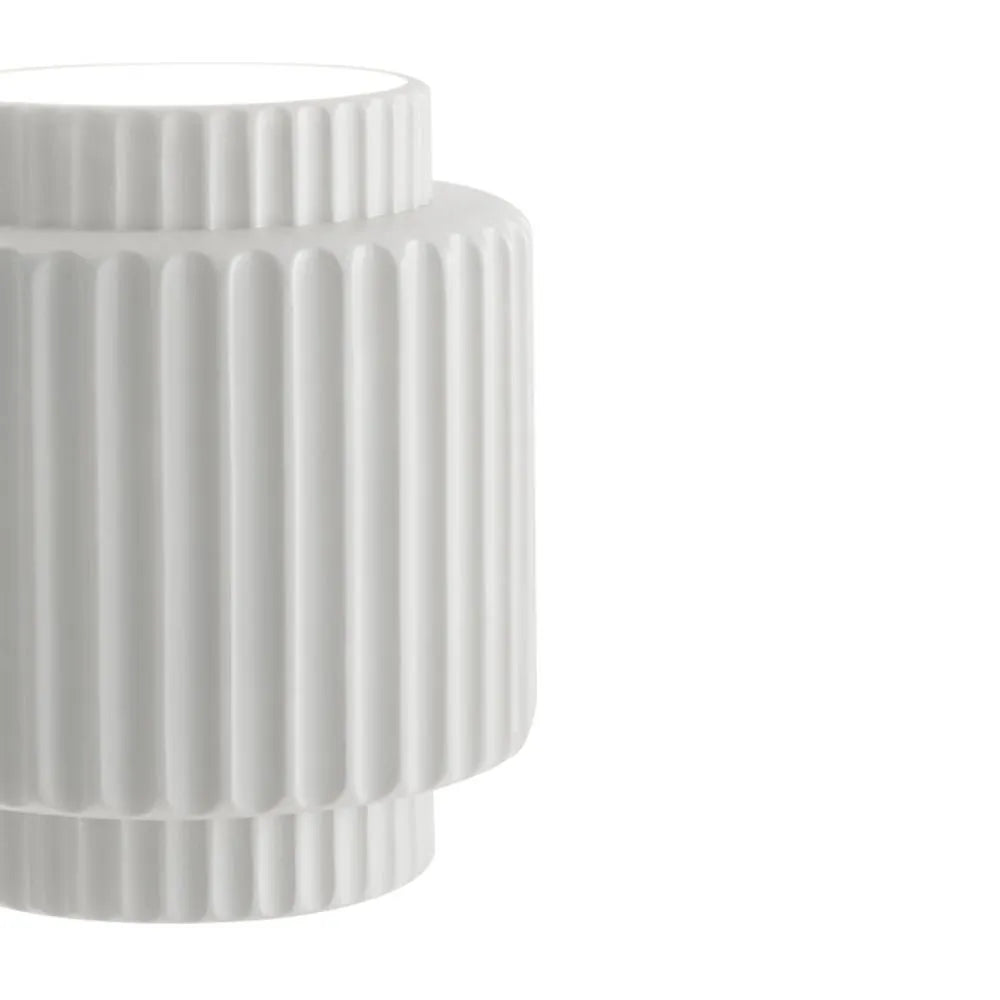 Wren Nordic Ribbed Resin Cylinder Wall Light
