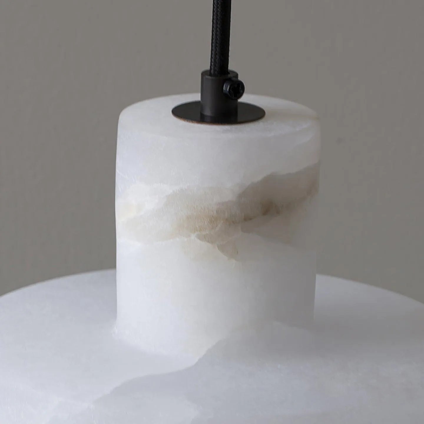 Ariine Nordic Cylindrical Alabaster Pendant Light