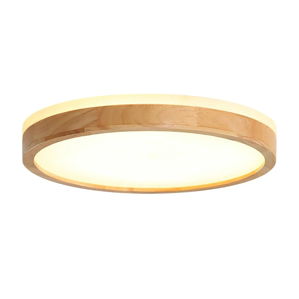 Orin Nordic Wood Accent Dimmable LED Ceiling Light