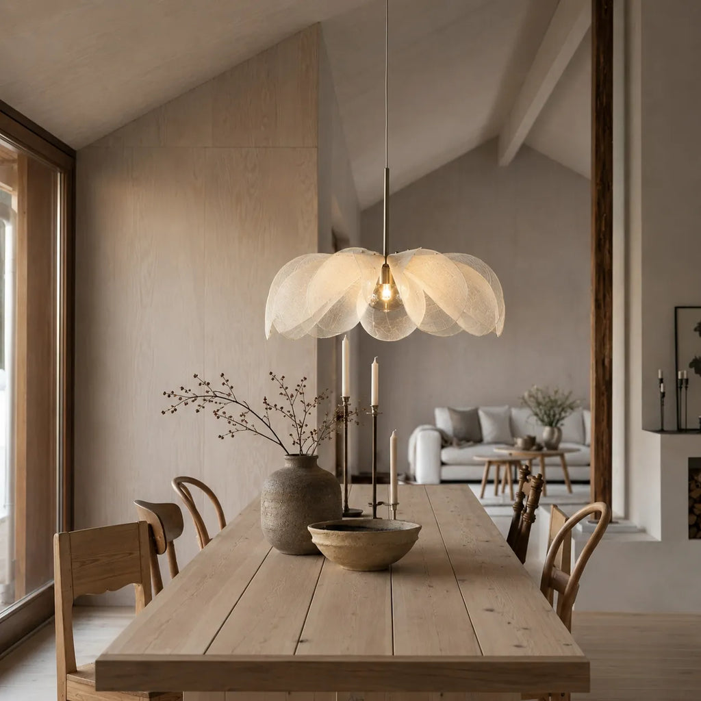 Ariinae Nordic Flower Fabric Pendant Light