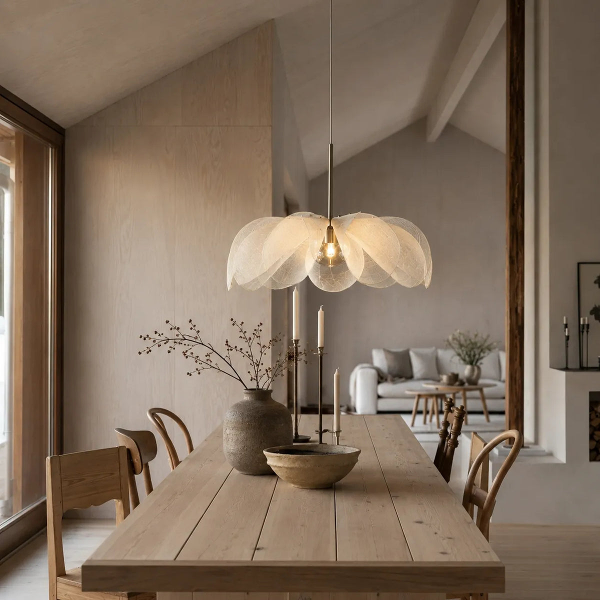 Ariinae Nordic Flower Fabric Pendant Light