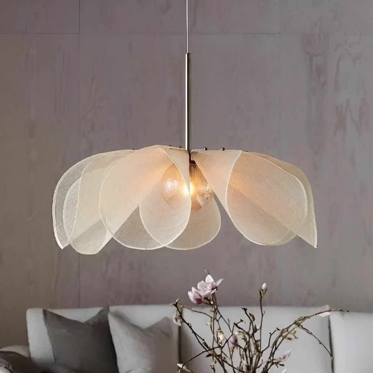Ariinae Nordic Flower Fabric Pendant Light