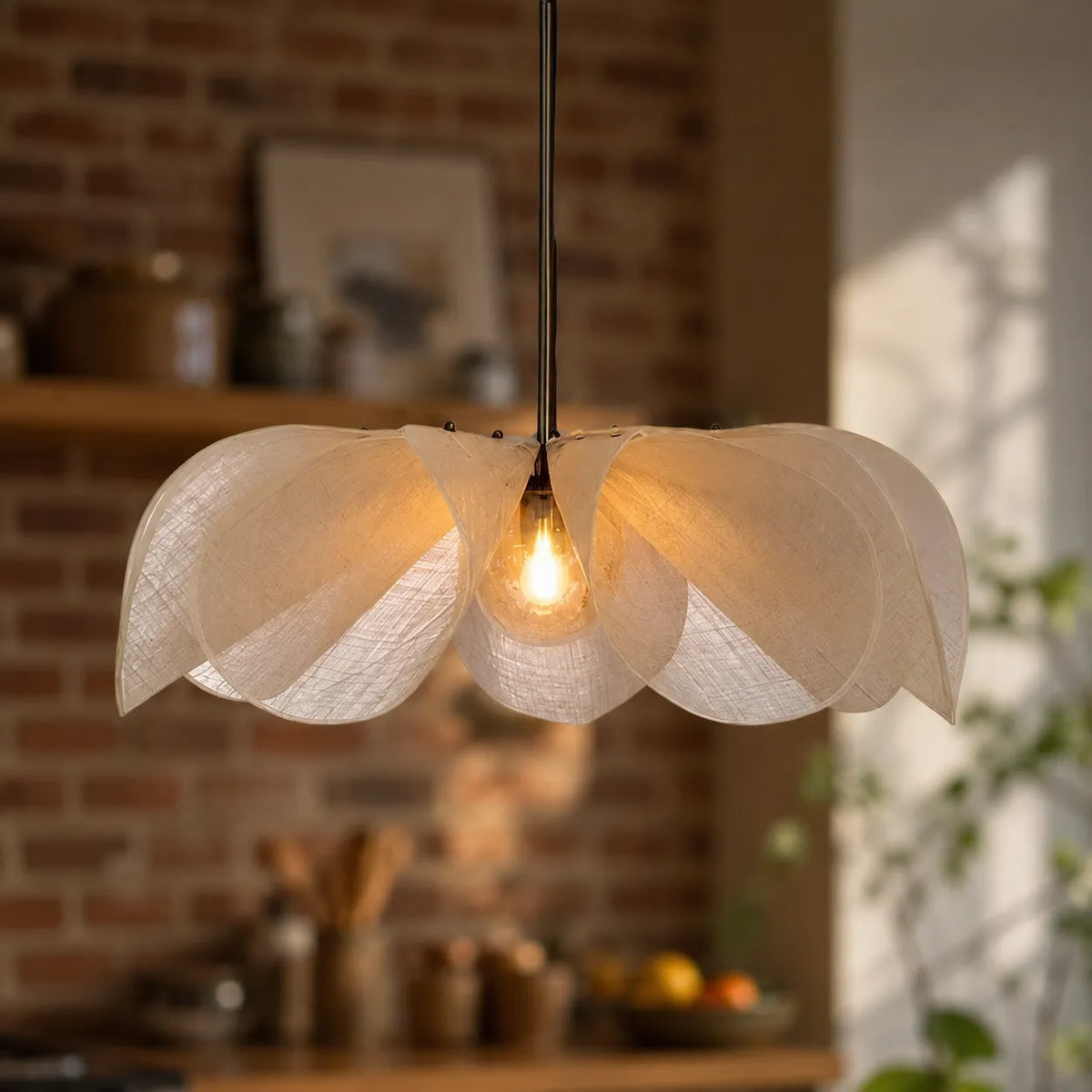 Ariinae Nordic Flower Fabric Pendant Light