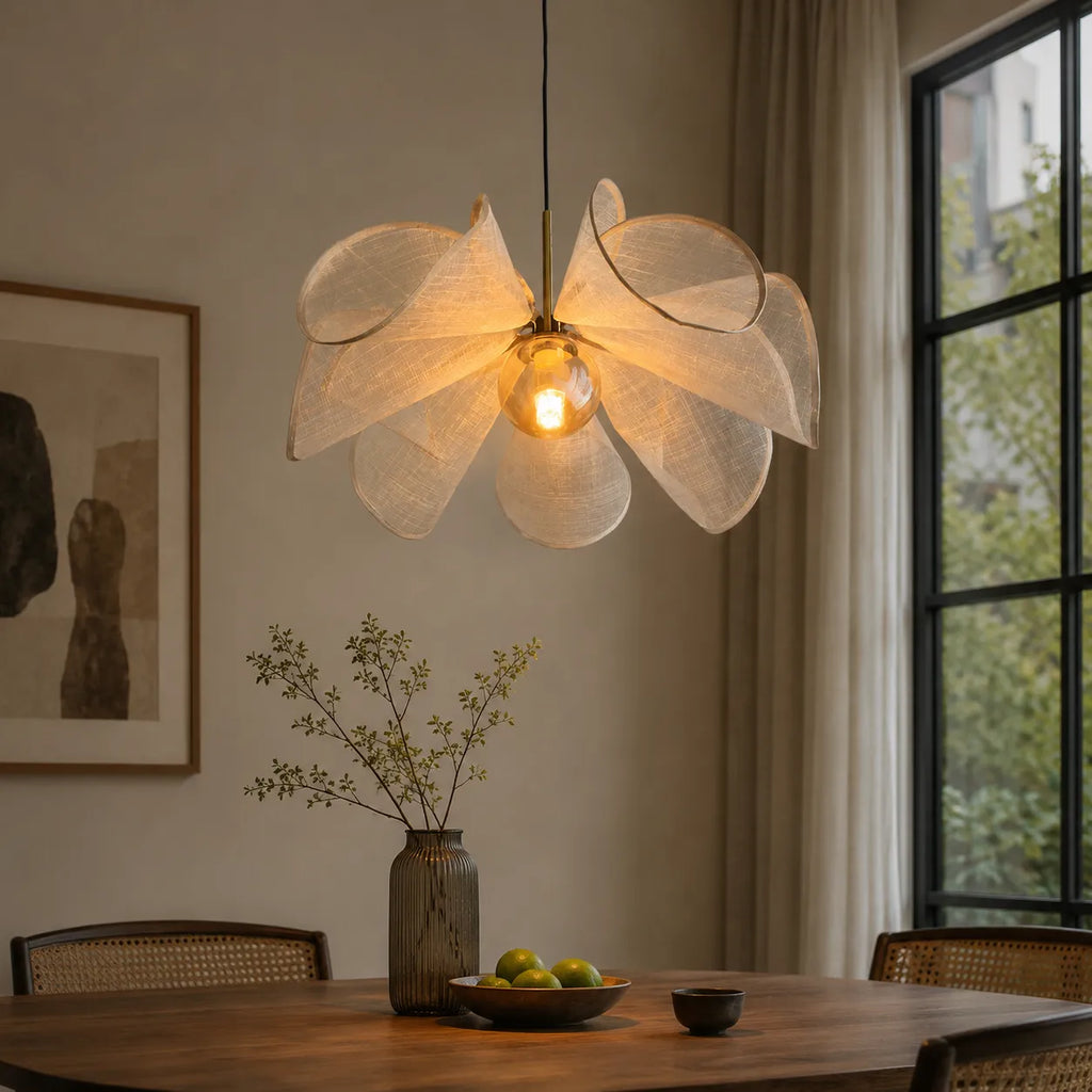 Ariinae Nordic Flower Fabric Pendant Light