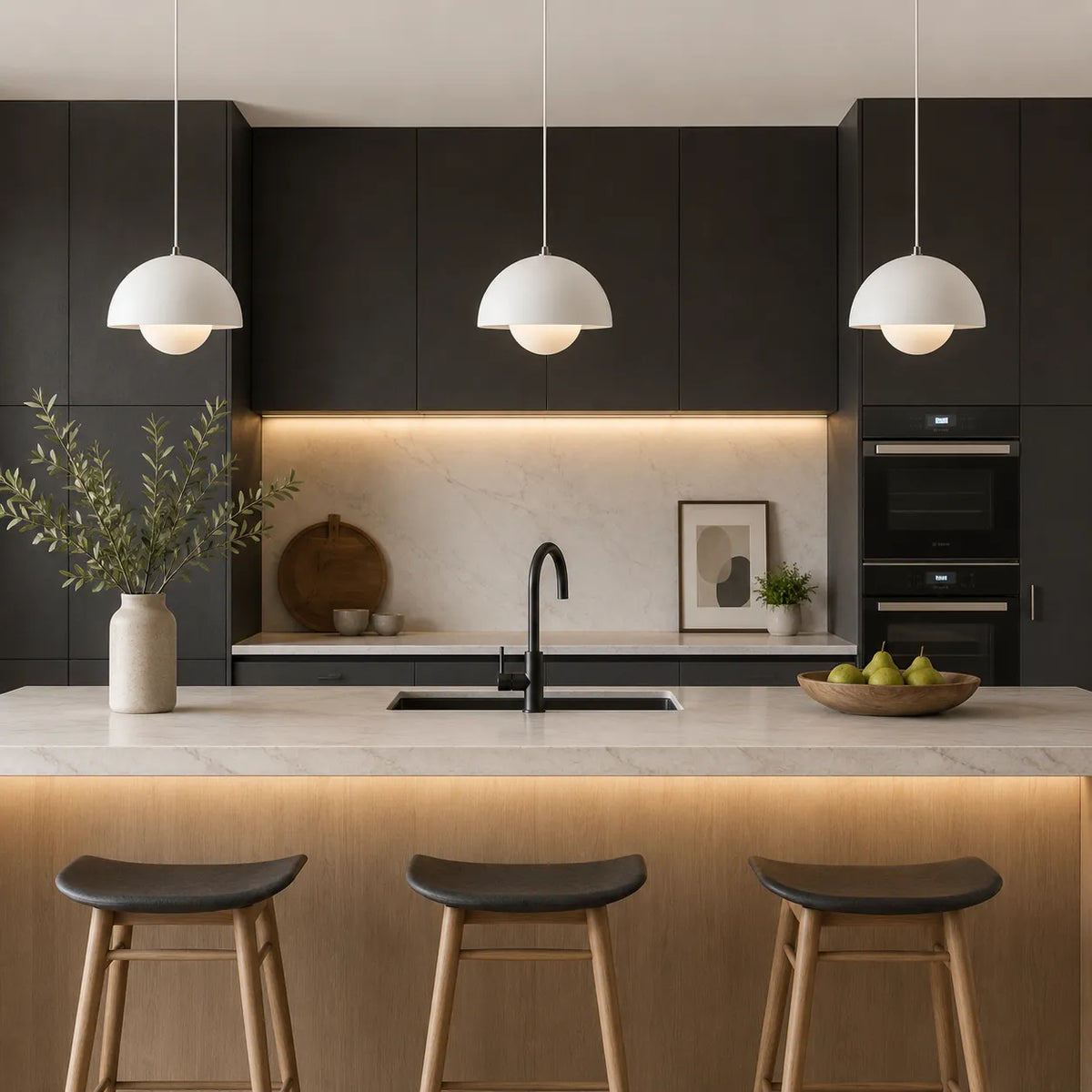 Arden Scandinavian Flowerpot Metal Pendant Light