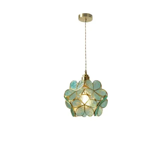 Idris Nordic Sculpted Glass Petal Pendant Light