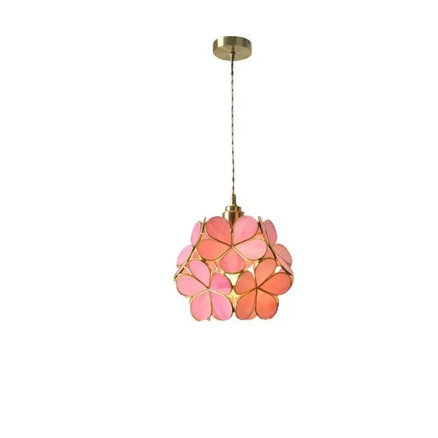 Idris Nordic Sculpted Glass Petal Pendant Light