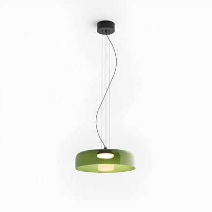 Nordic Glass Pendant Light with Layered Celestial Form