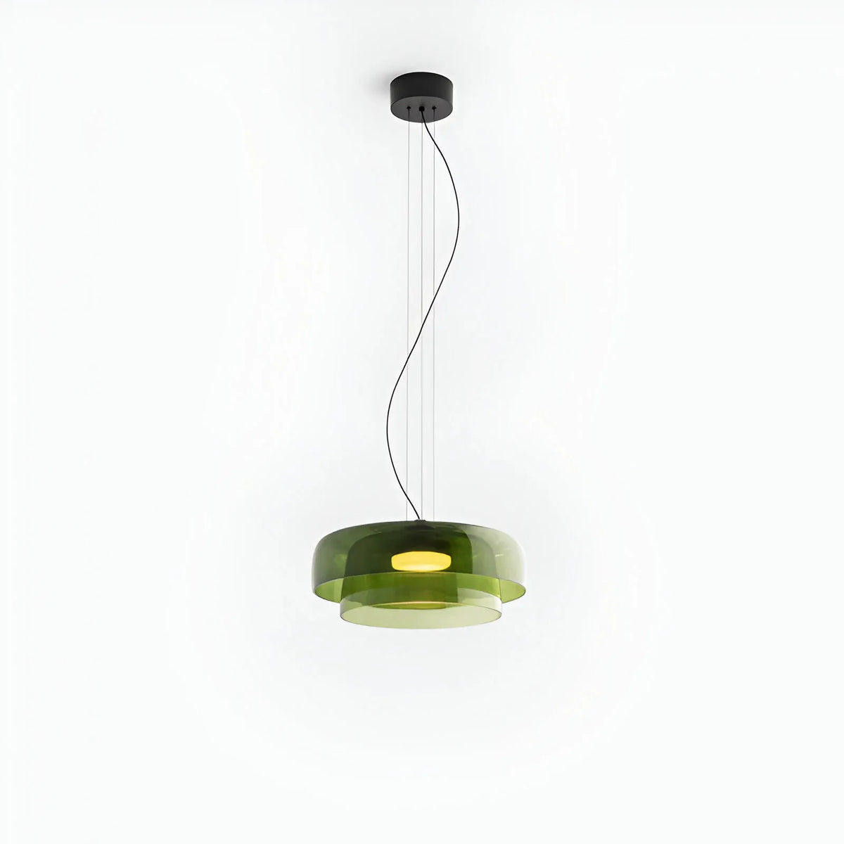 Nico Nordic Layered Colored Glass Pendant Light