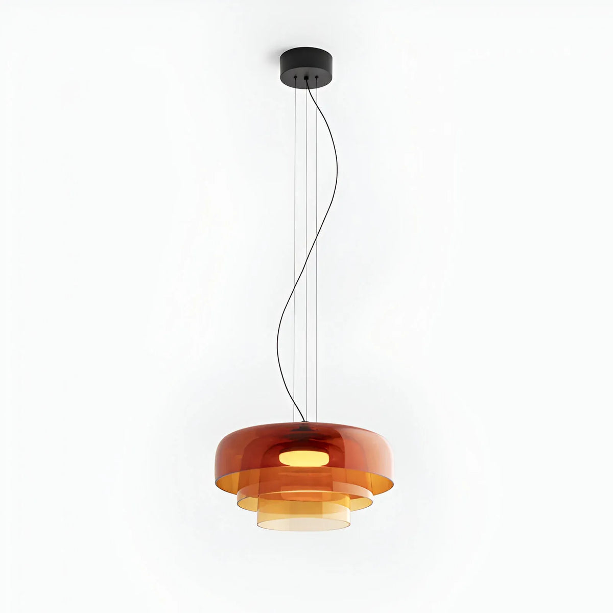 Nico Nordic Layered Colored Glass Pendant Light
