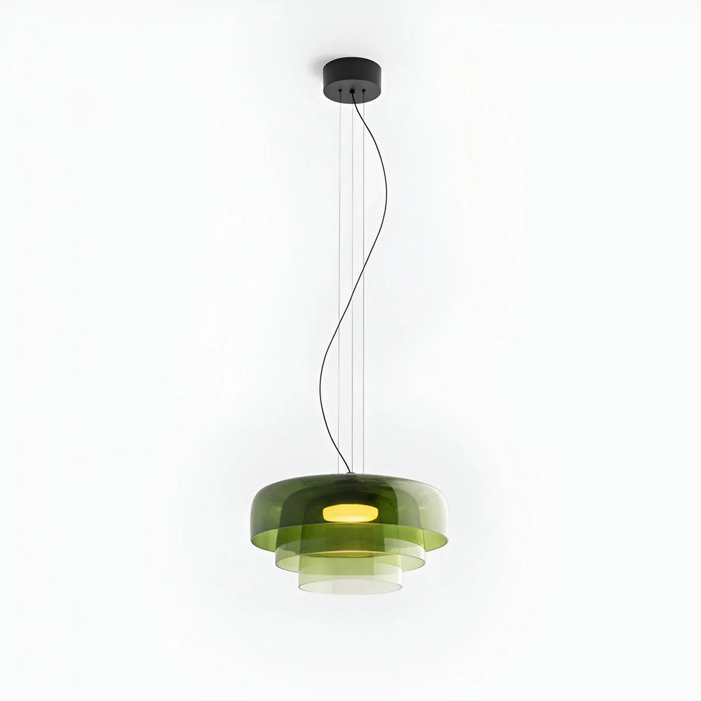 Nico Nordic Layered Colored Glass Pendant Light
