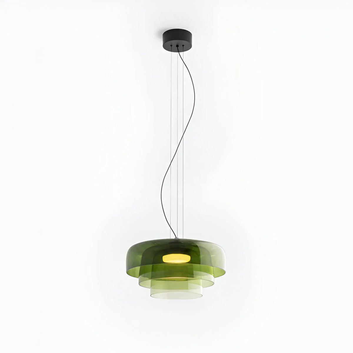 Nico Nordic Layered Colored Glass Pendant Light